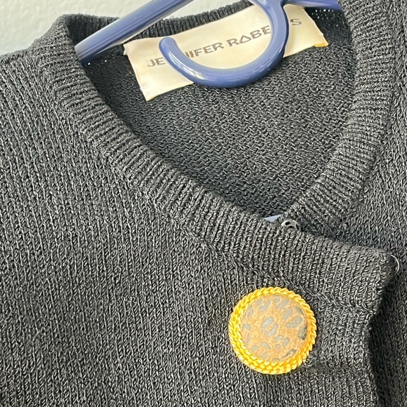 Buttons Vintage Sweater Dress Wool Blend Jennifer Robert’s 12 - Picture 4 of 8